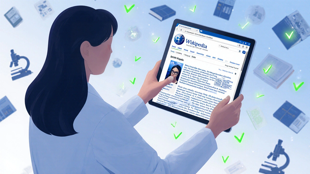 Researcher updating a climate science Wikipedia article with peer-reviewed citations.