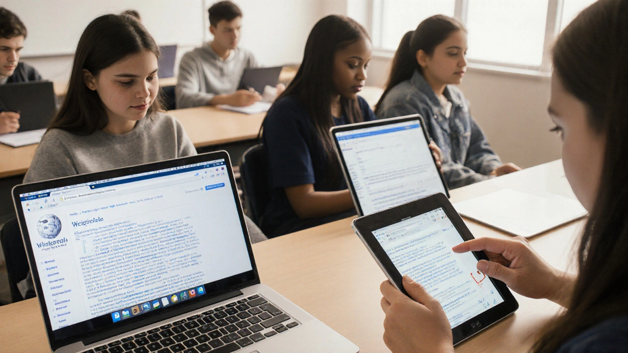 Accessibility Considerations for Educational Use of Wikipedia