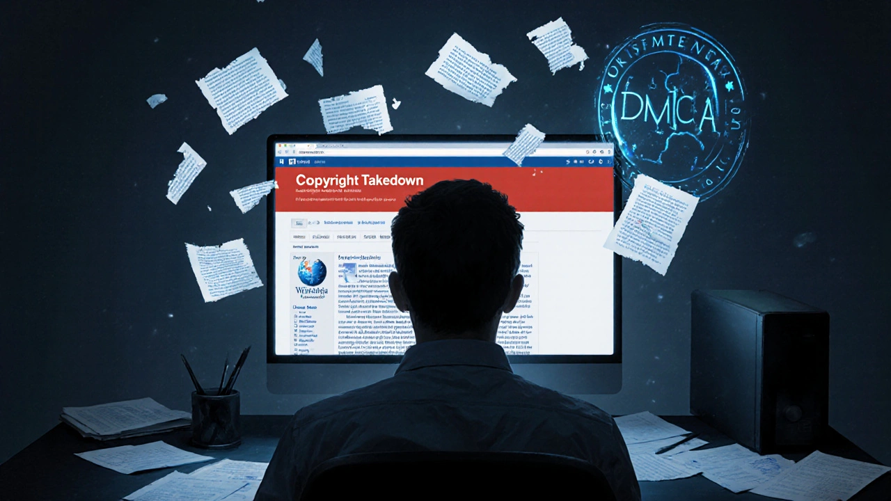 Copyright Takedown Requests on Wikipedia: Trends and Issues