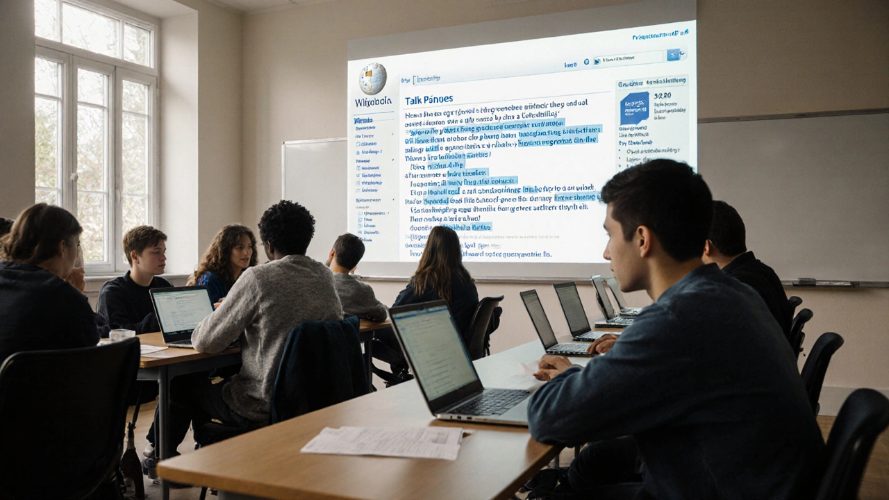 How to Use Wikipedia Talk Pages to Teach Scholarly Debate