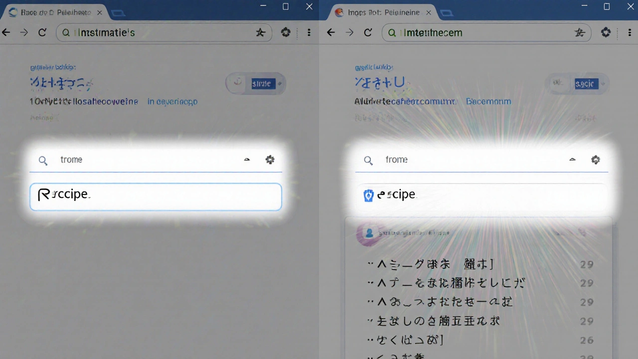 Split-screen showing typo correction in English and multilingual variant display for Tokyo in Japanese.