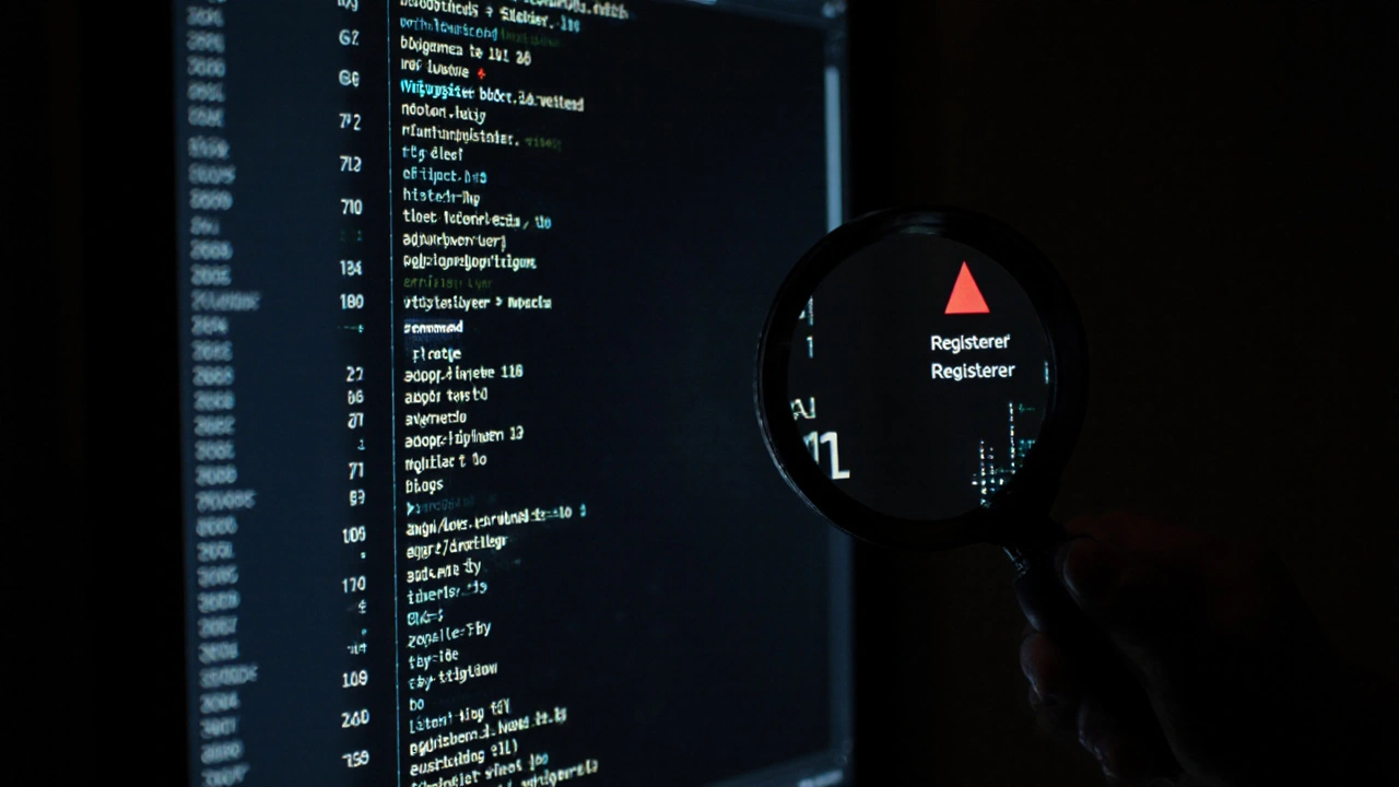 Vertical timeline of Wikipedia edits with different editor types highlighted on a monitor