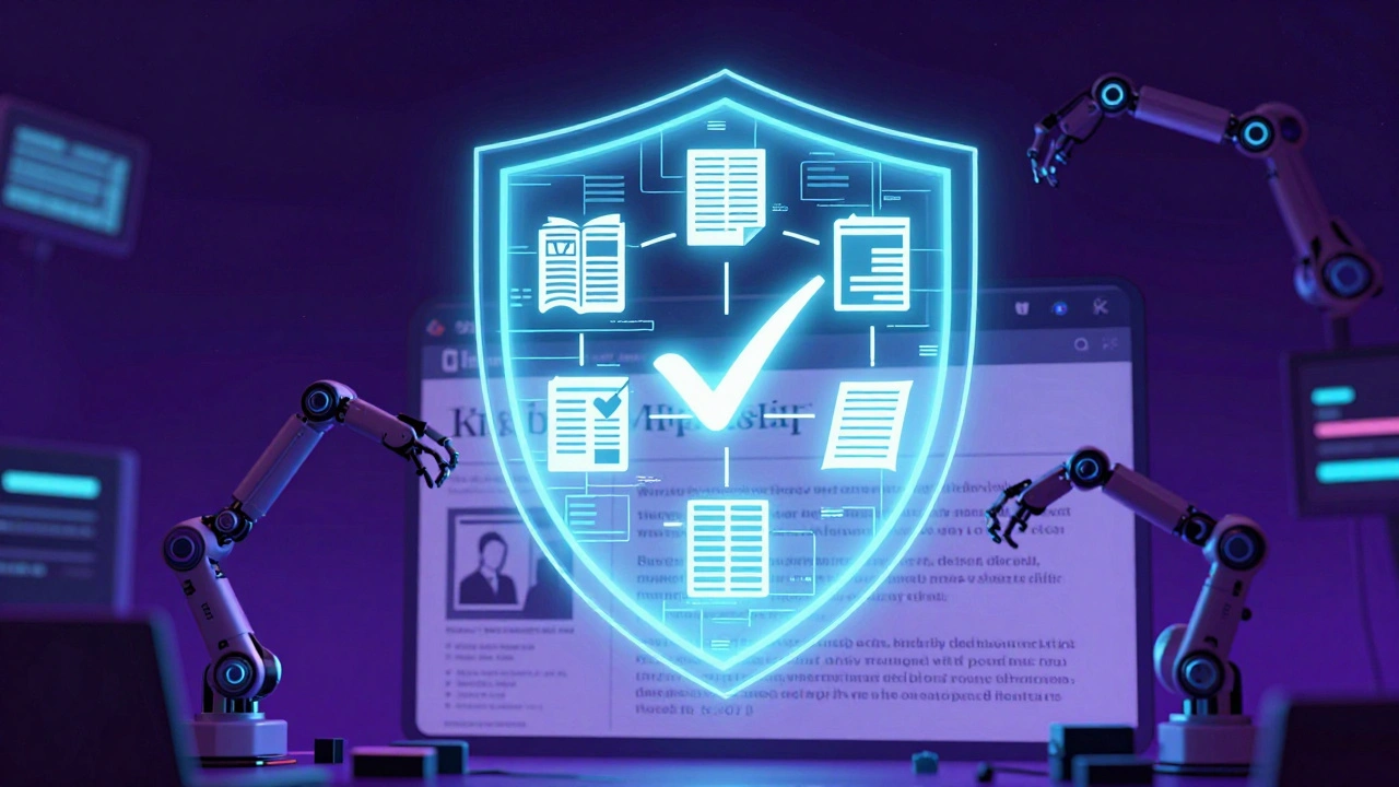 A digital shield made of reliable sources protecting a Wikipedia biography from malicious edits.