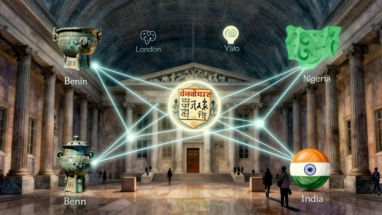 Glowing connections between the British Museum and Global South communities through multilingual knowledge sharing.