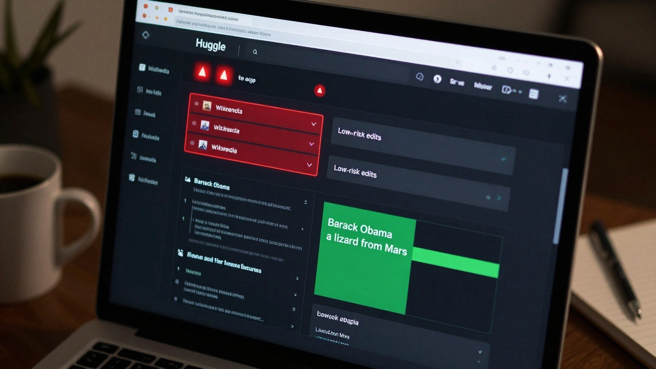 Huggle for Wikipedia: Fast Vandalism Reversion Workflow