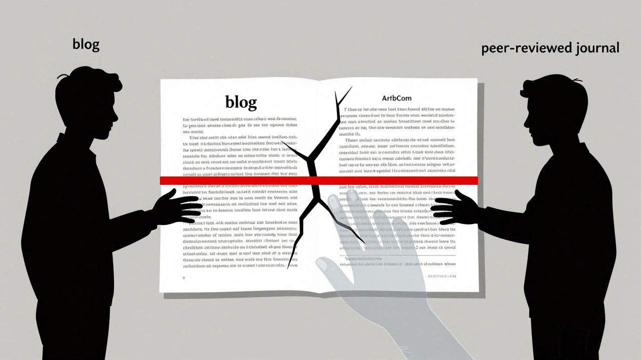 Two editors clash over biased sources as a transparent hand stabilizes a splitting article page.