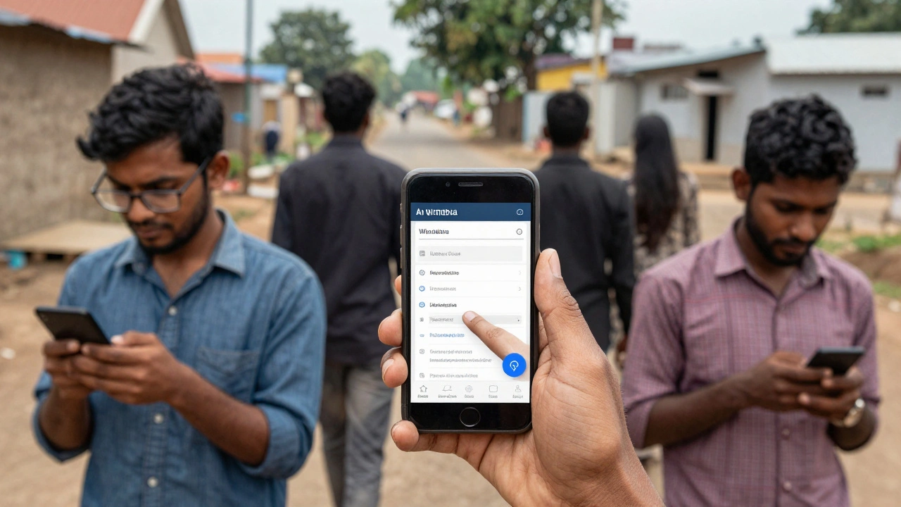 Users struggling to tap small links on Wikipedia, while others walk away toward AI apps.