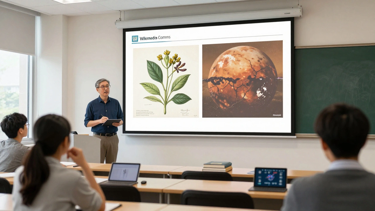 Using Wikimedia Commons for Research and Teaching