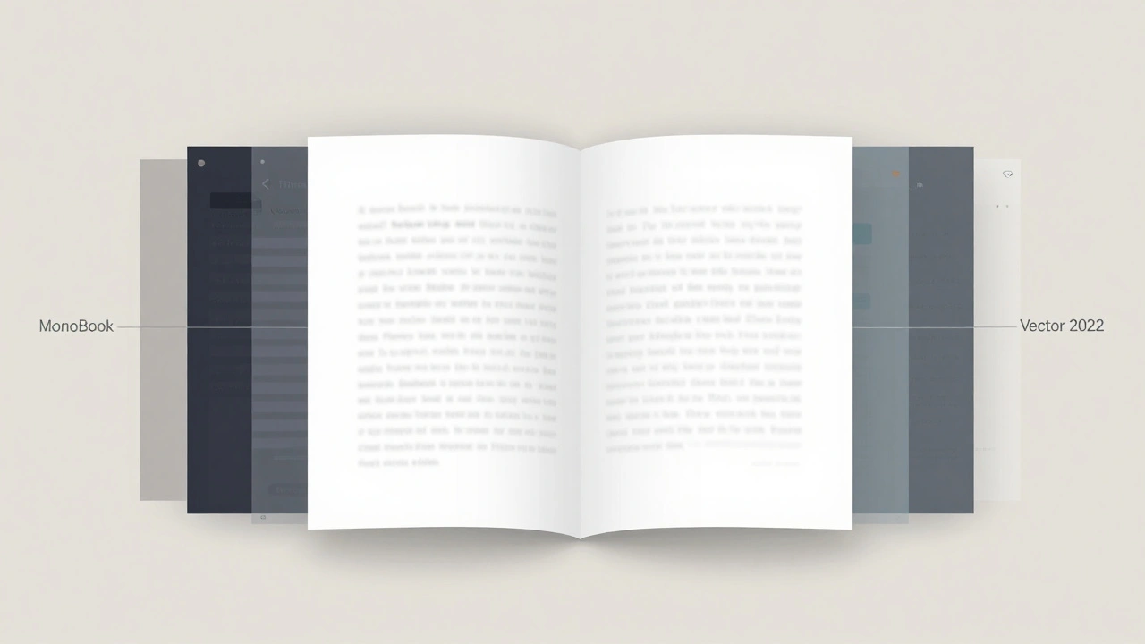 Central article text surrounded by floating, translucent skin layers representing different Wikipedia interfaces.