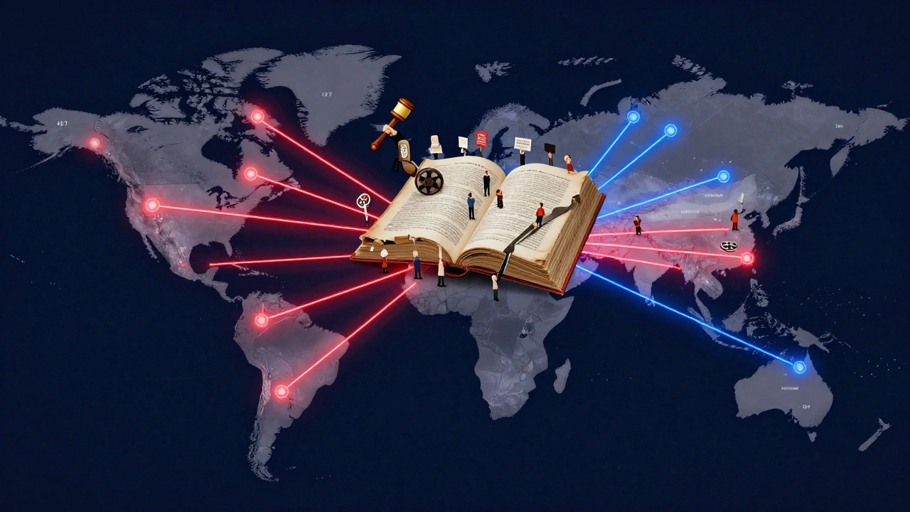 Global map showing student edits from 147 countries rebuilding a crumbling encyclopedia with diverse hands.