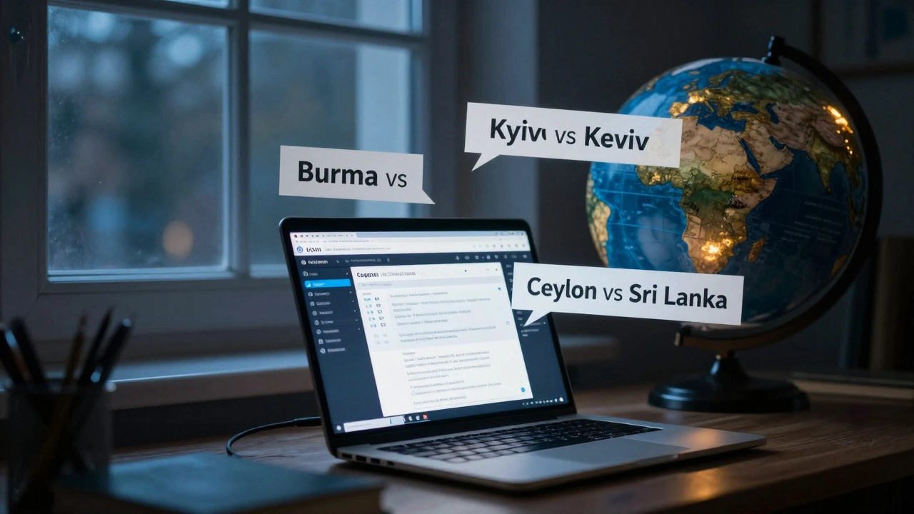 Naming Controversies on Wikipedia: Place Names, Titles, and Bias