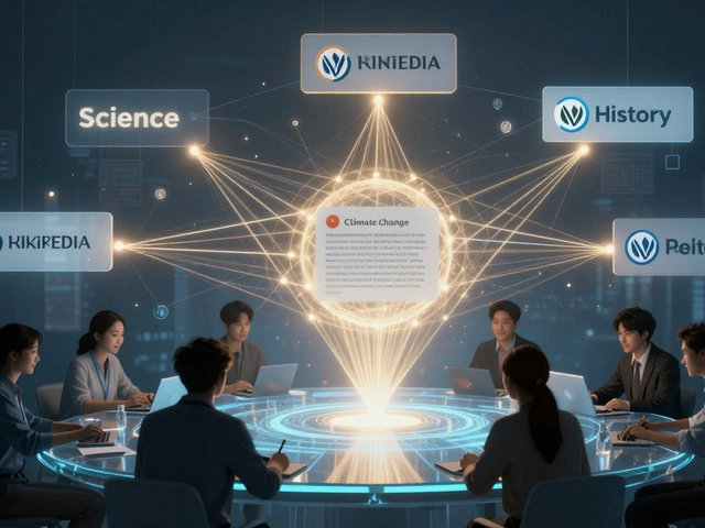 How WikiProjects Collaborate on Cross-Topic Issues