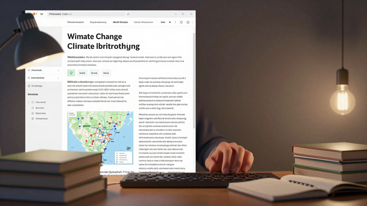 A split-screen comparison of a detailed English Wikipedia article versus a sparse Swahili version, highlighting disparities in content depth and sourcing.