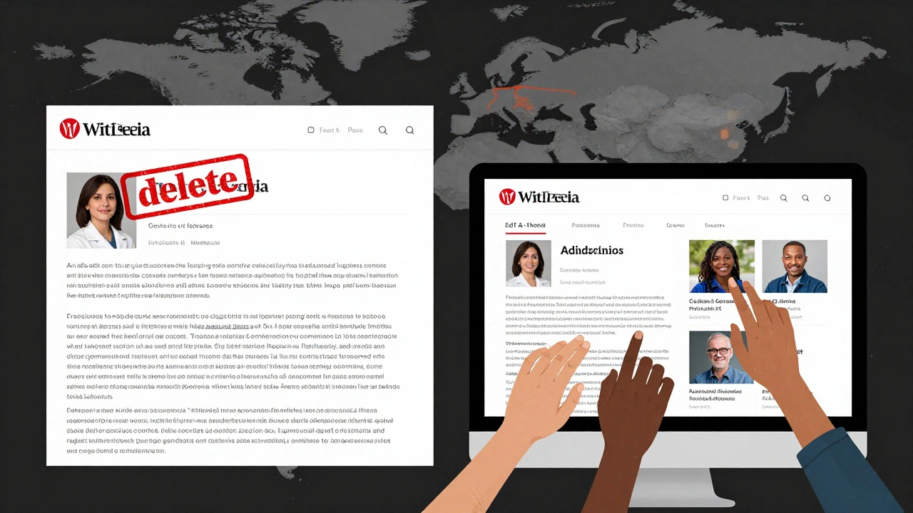 A Wikipedia article transformed from empty and deleted to richly detailed with contributions from global editors.