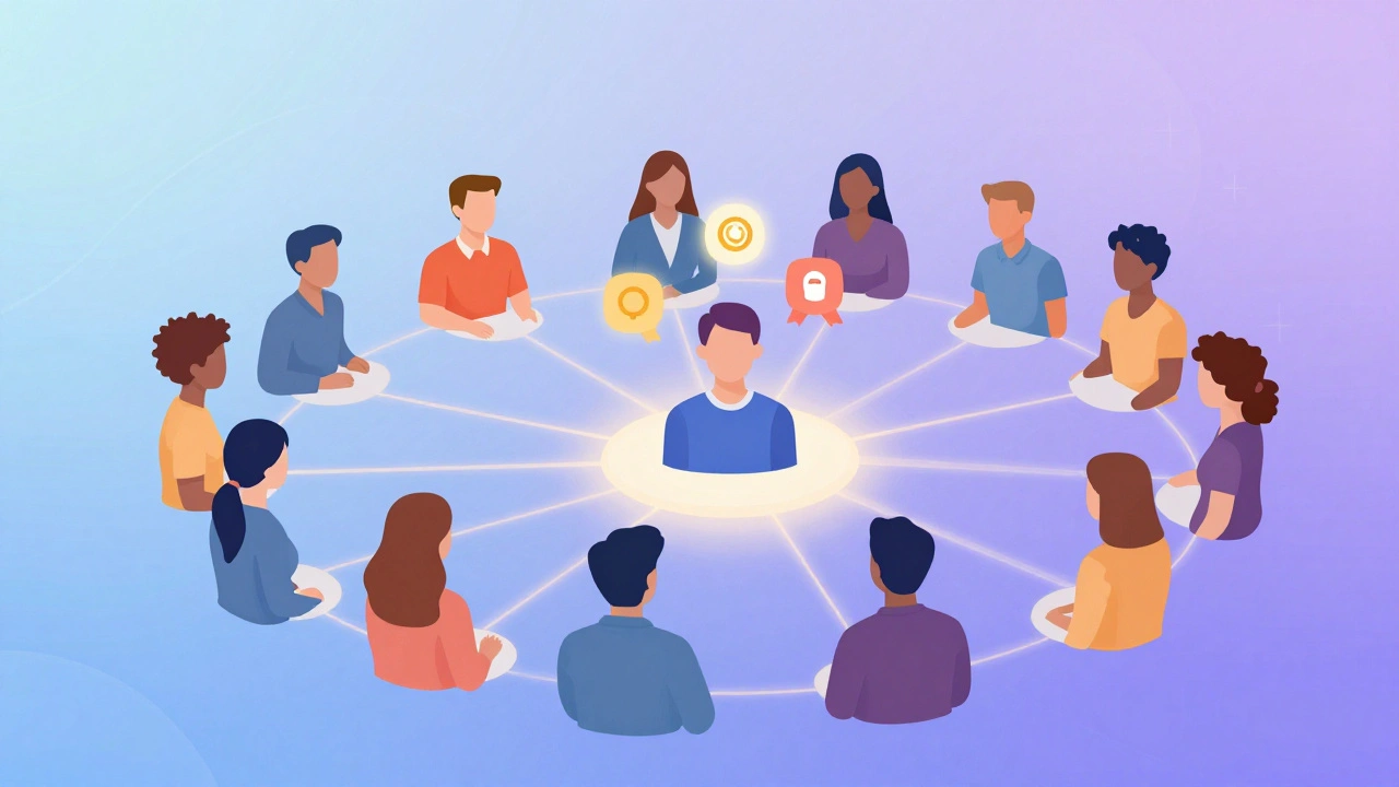 Abstract mentorship network connects diverse contributors