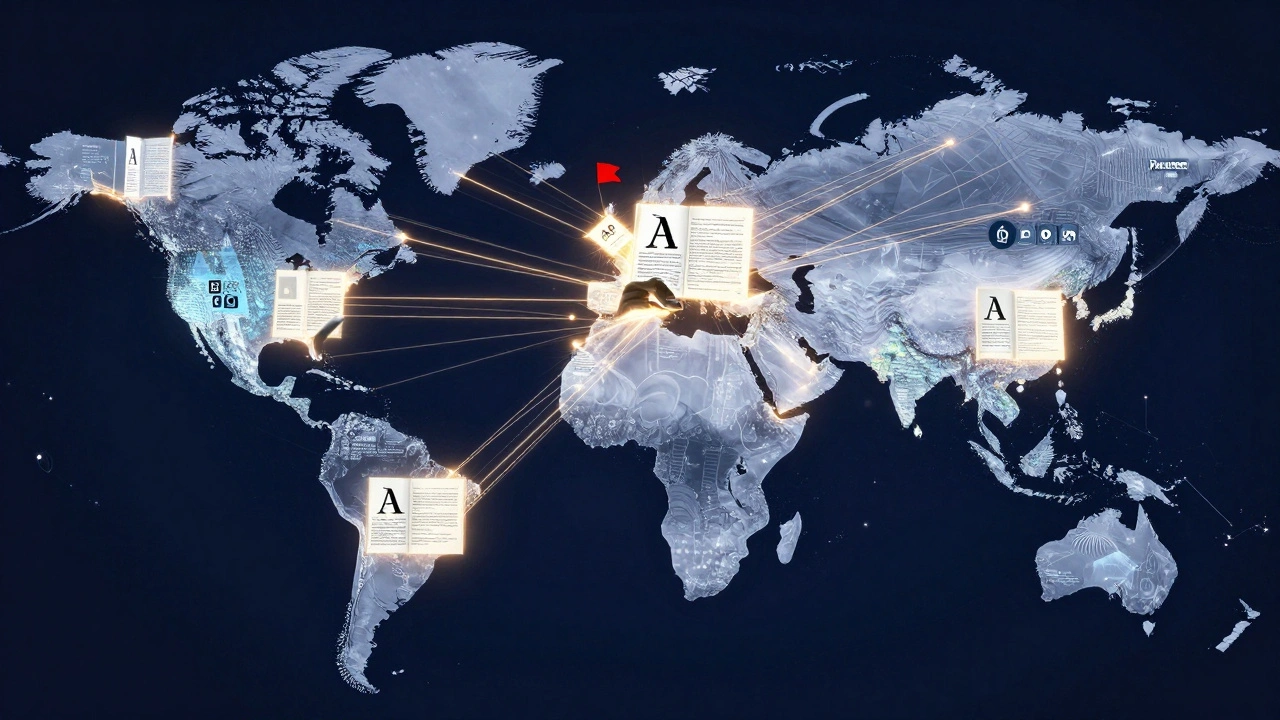 Global network of editors connected by verified information streams, filtering out false claims in real time.