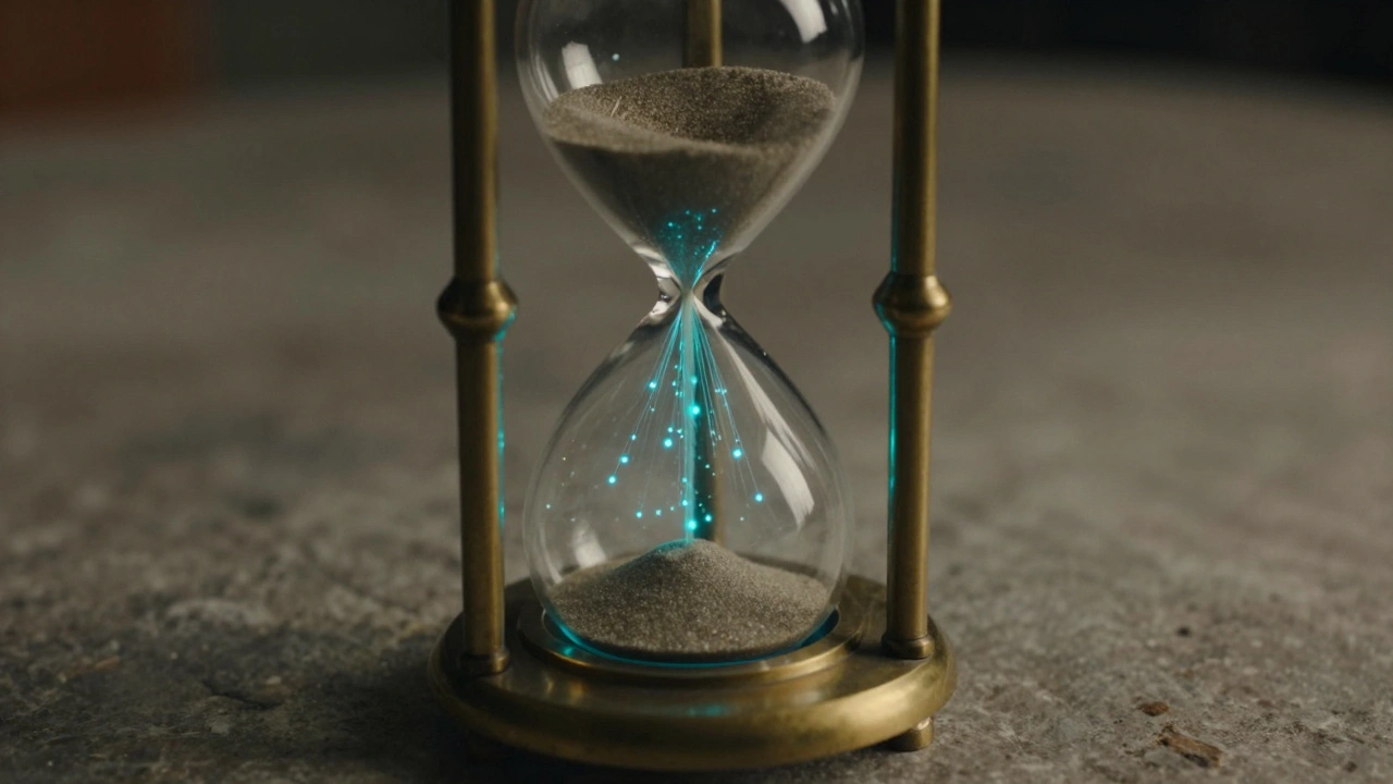 Hourglass turning paper to digital cables for preservation