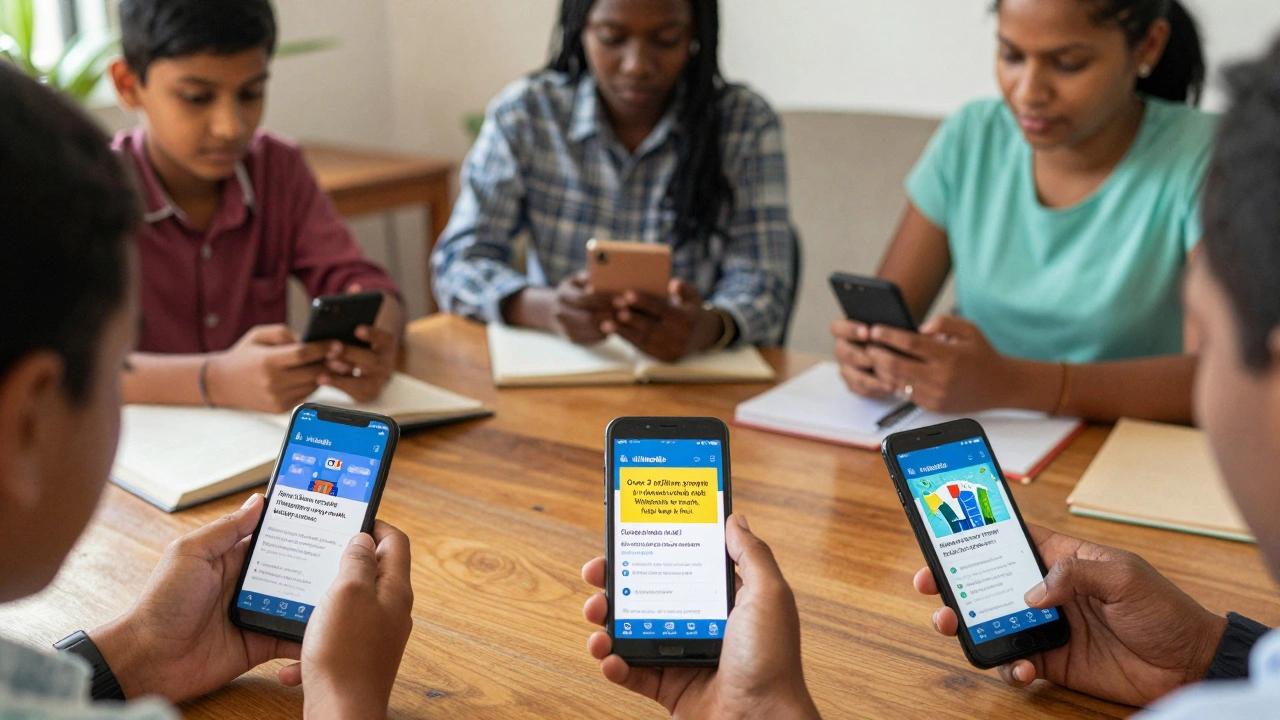 People in India, Nigeria, and Brazil seeing culturally adapted Wikipedia donation banners on their mobile devices.