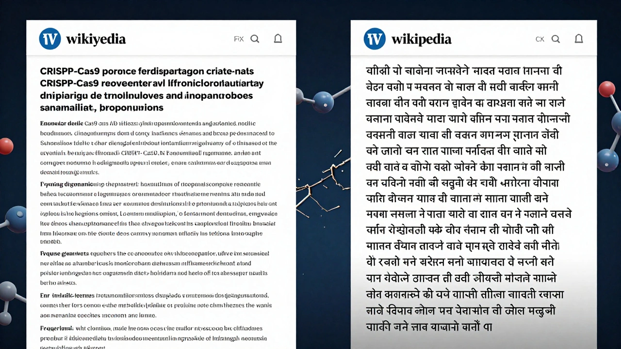 Translating Scientific Topics on Wikipedia Without Losing Accuracy