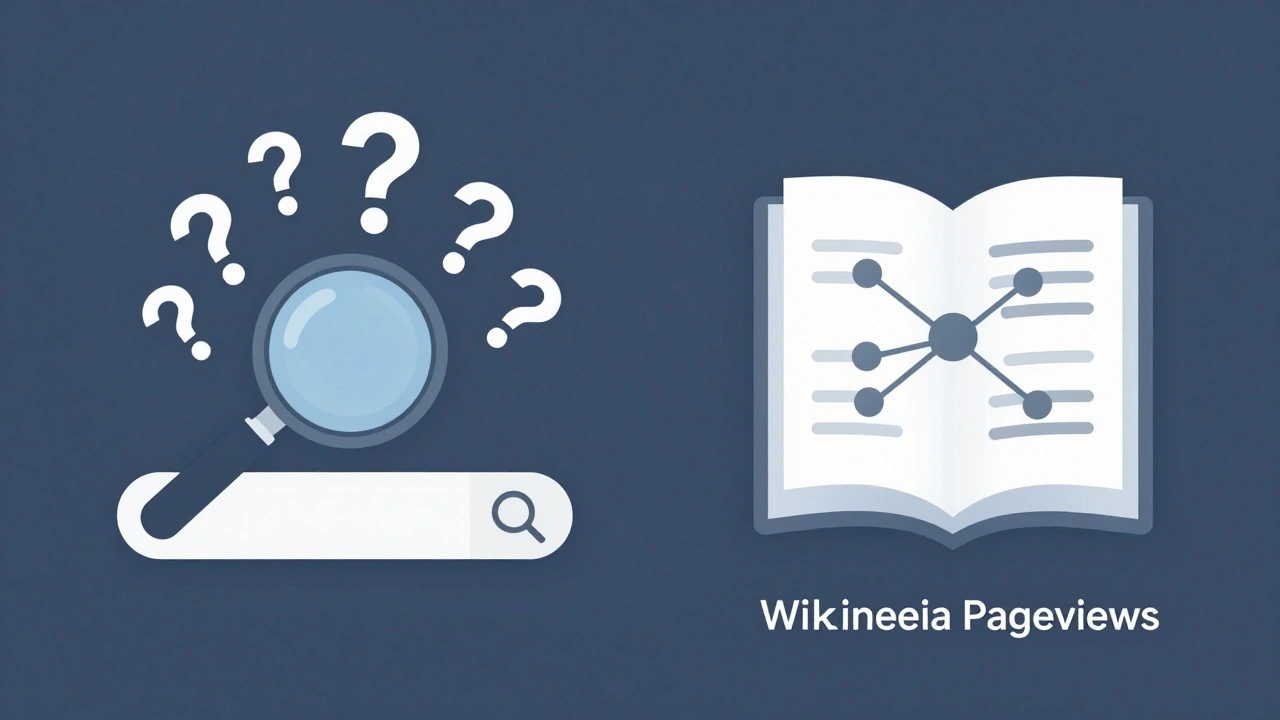 Abstract comparison of search queries versus deep article engagement icons