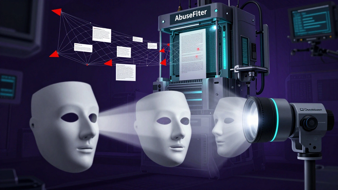 Analytical light exposing fake account masks and automated filter systems.
