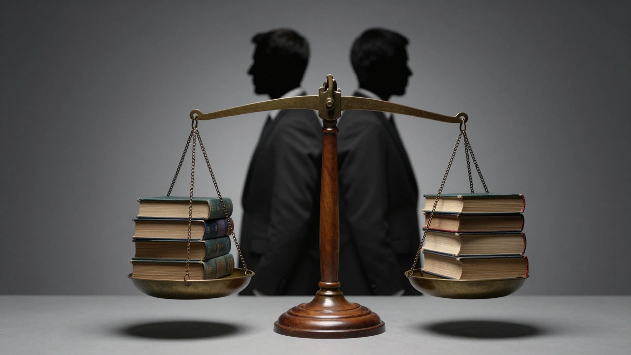 Balance scale weighing books symbolizing neutral point of view
