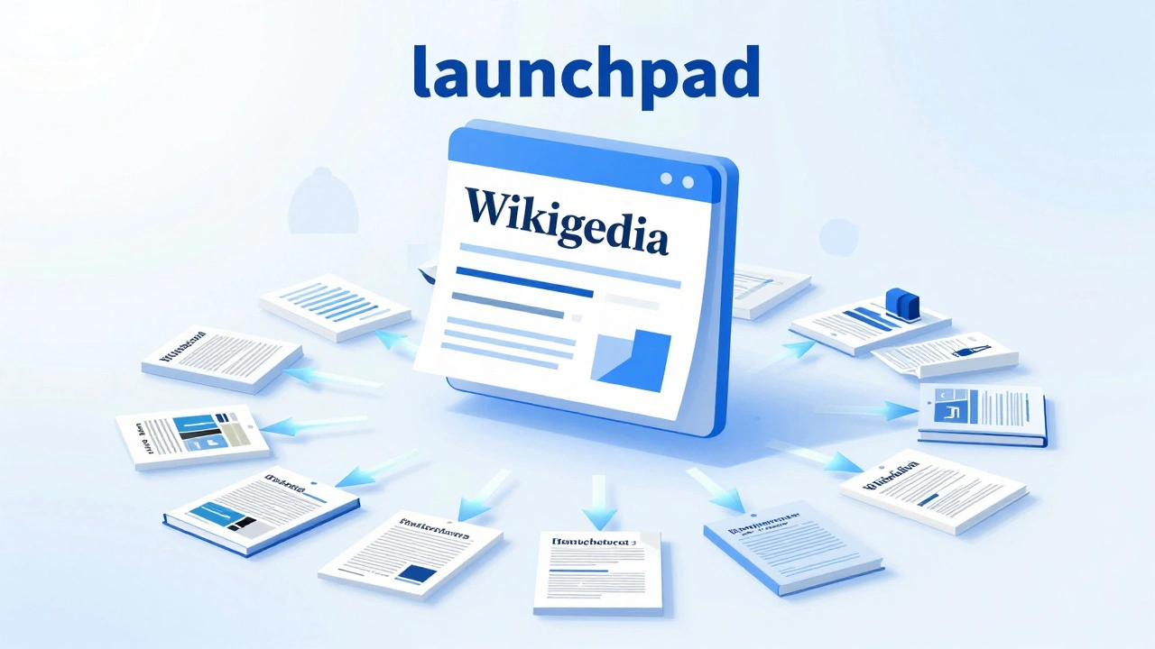 Diagram showing Wikipedia leading to better academic sources