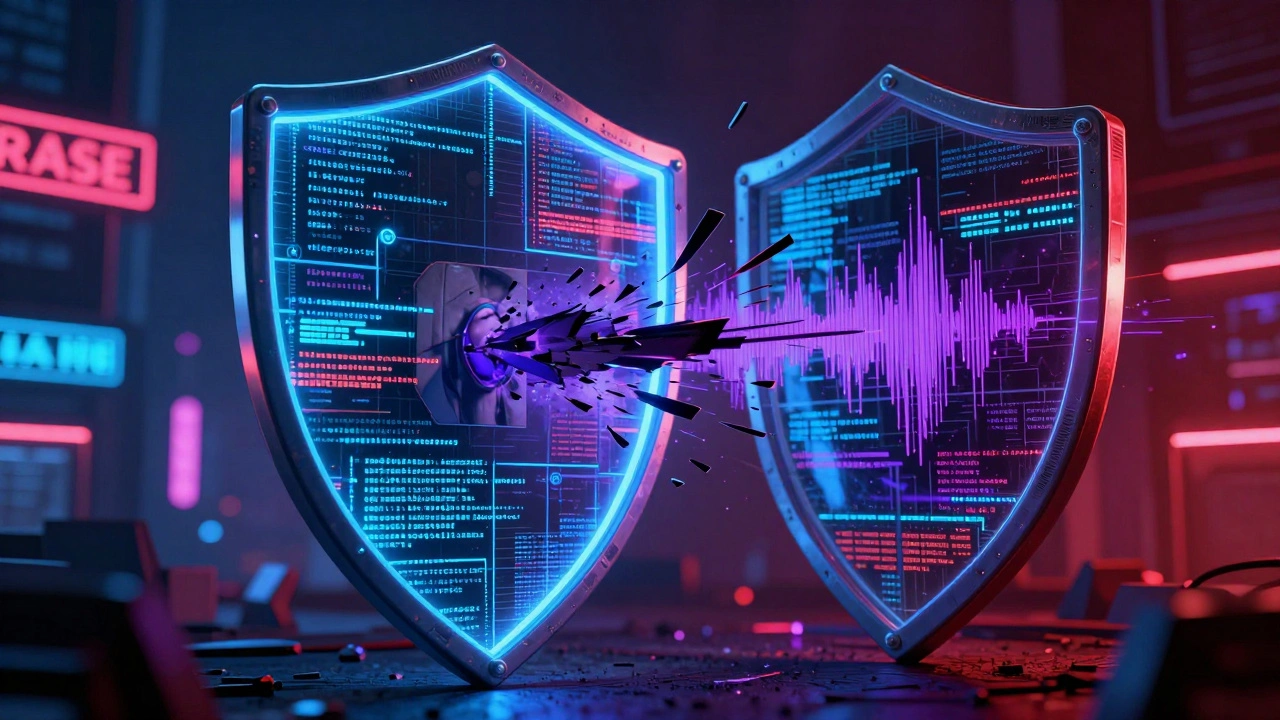 Digital shield blocking deepfakes and misinformation