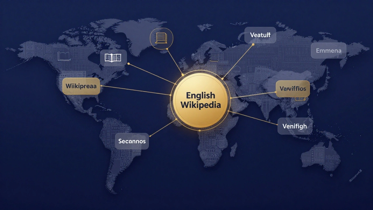 Global network of multilingual sources feeding Wikipedia