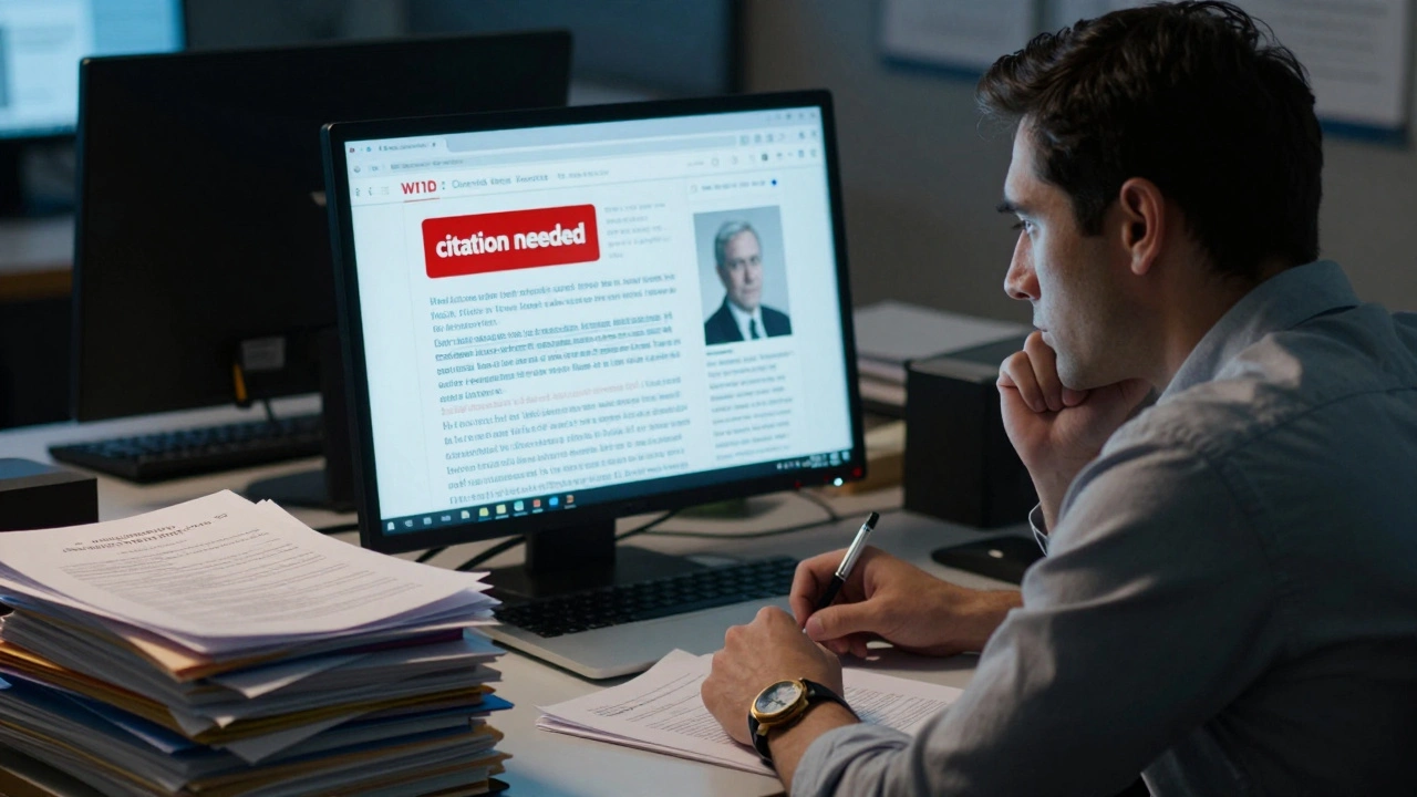 How to Verify Biographical Details on Wikipedia for News Profiles