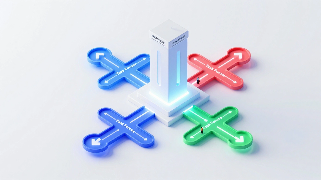 How Wikipedia Task Forces Drive Specialized Editing Workflows