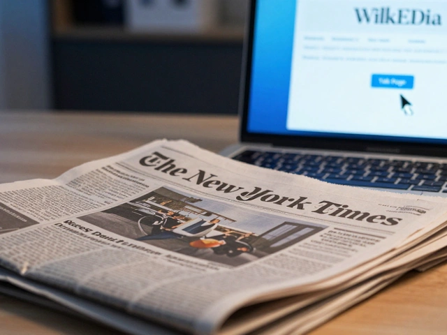 How Wikipedia Summarizes Complex Investigative Journalism for Reference Use