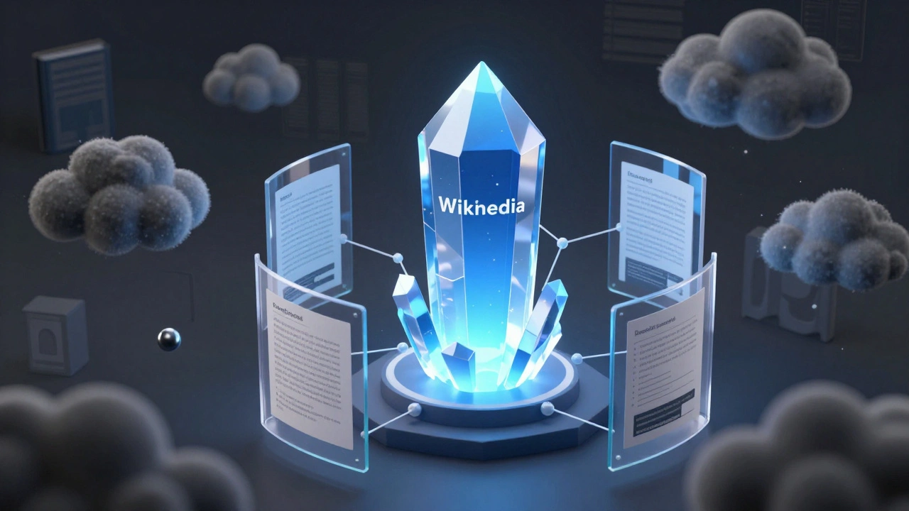 Wikipedia protected by citations against chaotic AI data clouds