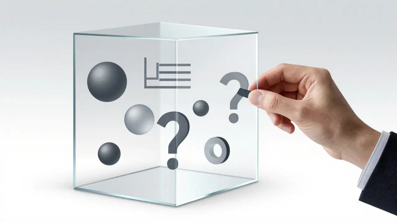Abstract illustration of a researcher adjusting a geometric survey structure