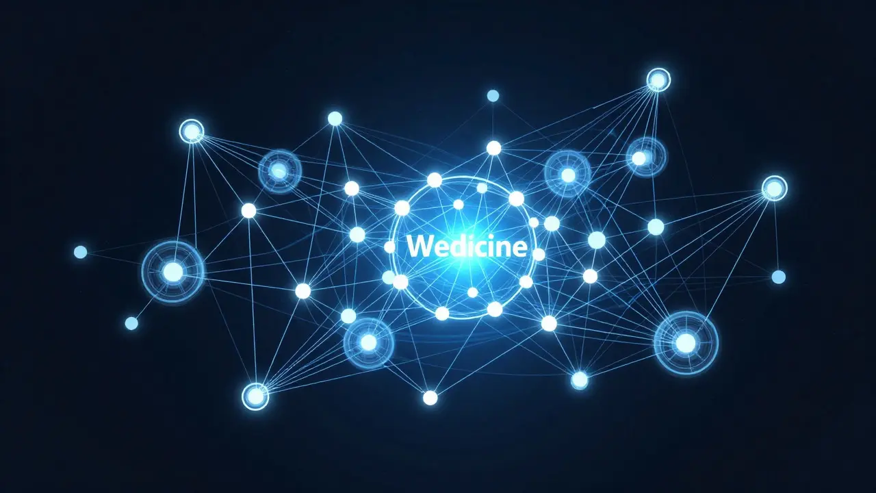 Abstract network of glowing nodes representing connected digital communities.