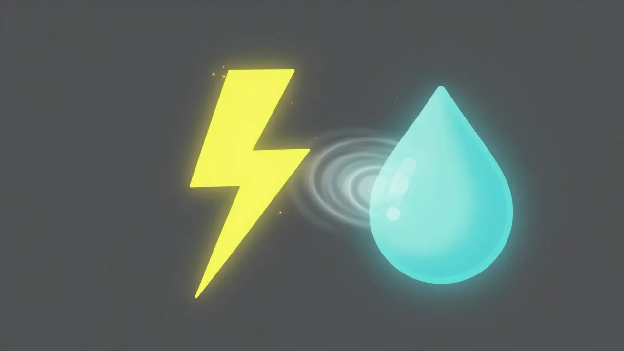 Abstract shapes interacting, showing how calmness neutralizes disruptive energy