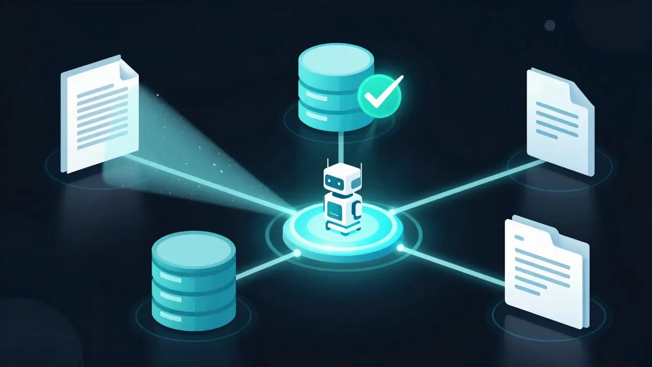 Abstract visualization of automated data scanning and correction