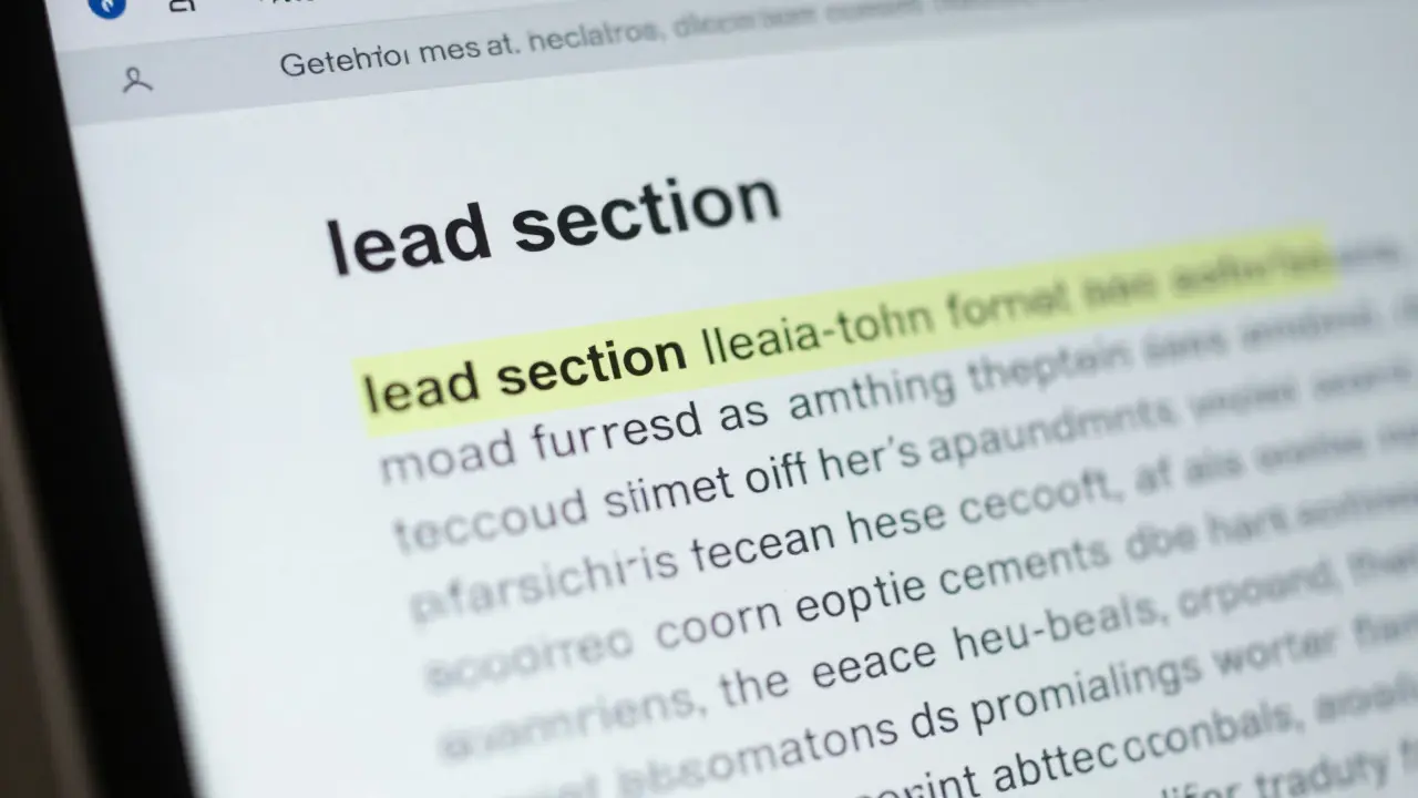Lead Section Writing on Wikipedia: Essential Rules and Common Mistakes