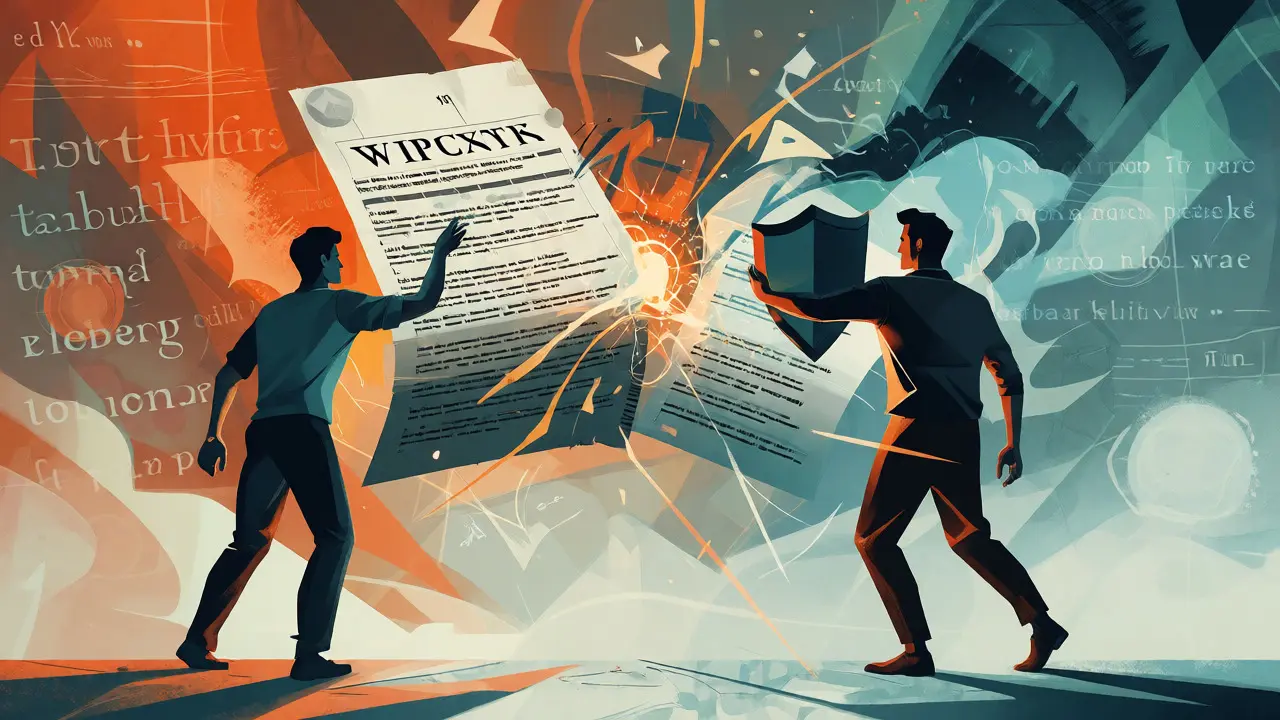 Abstract depiction of editorial conflict and consensus building