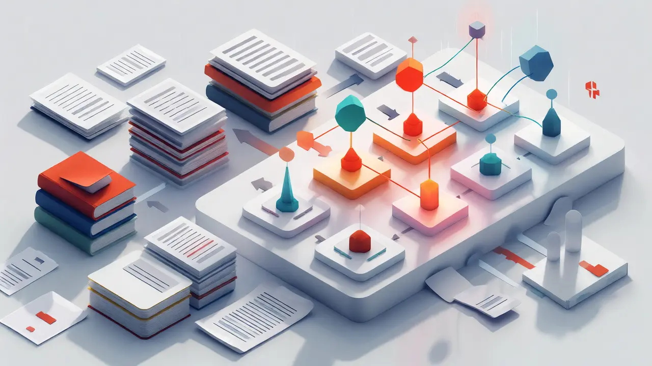 Digital transformation of books and journals into a structured network graph