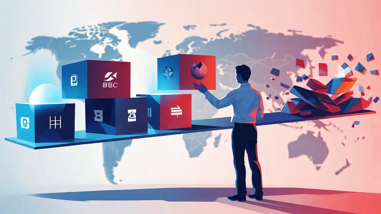 Editor weighing reliable broadcaster blocks against unreliable blog shards