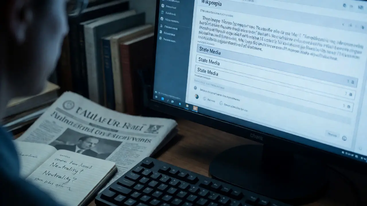 Handling State Media Sources on Wikipedia: Neutrality Considerations