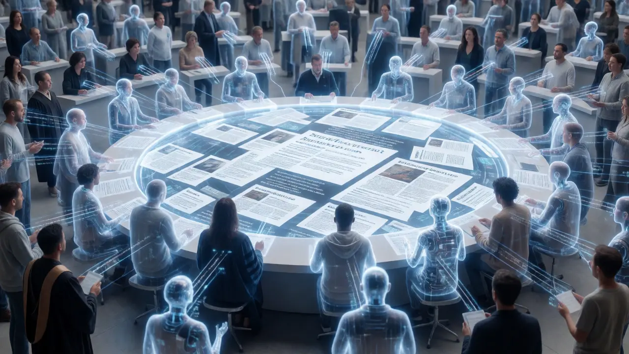 How Wikipedia Talk Pages Facilitate Editorial Deliberation and Consensus