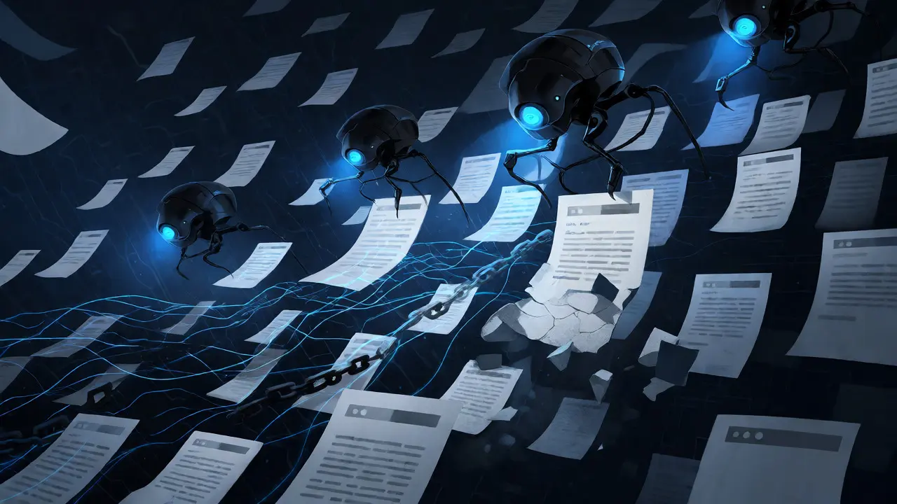 Robotic bots scanning and repairing digital sources